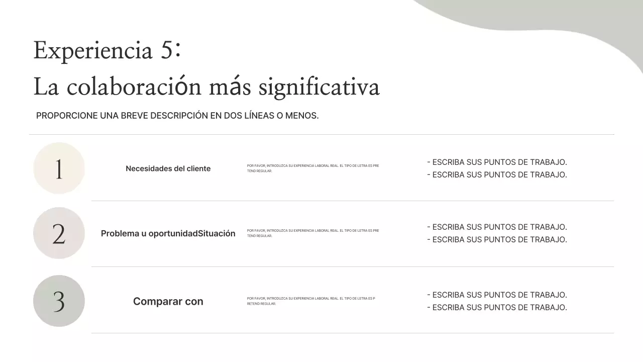 Información de la cartera minimalista beige