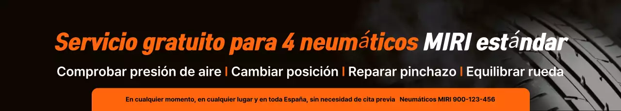 Anuncio de servicio de neumáticos moderno de Orange