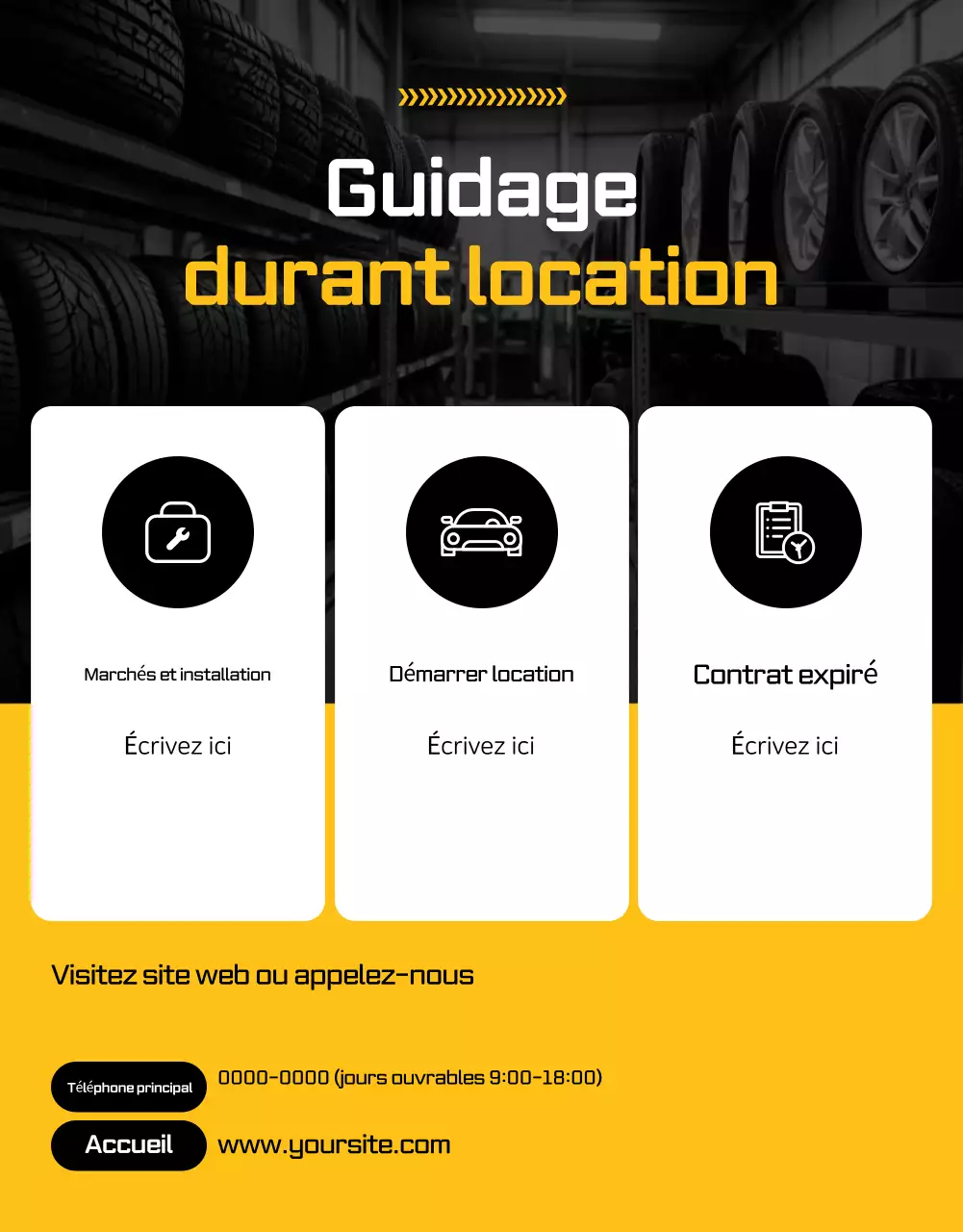 Publicité pour une voiture moderne orange