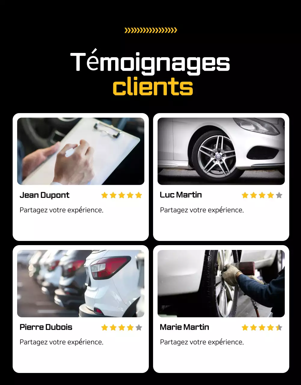 Publicité pour une voiture moderne orange