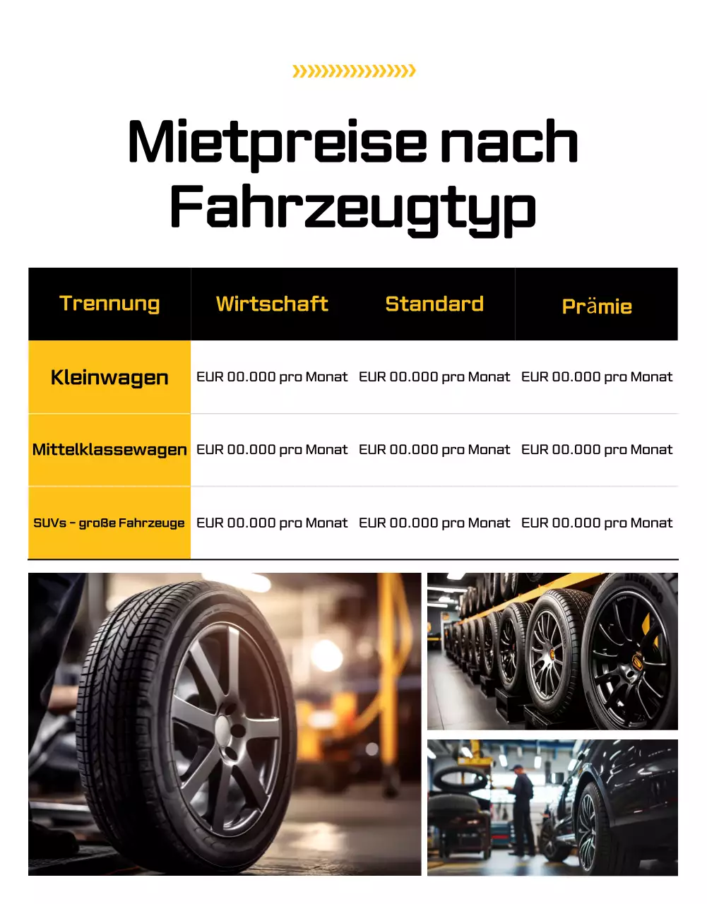 Orangefarbene moderne Autowerbung