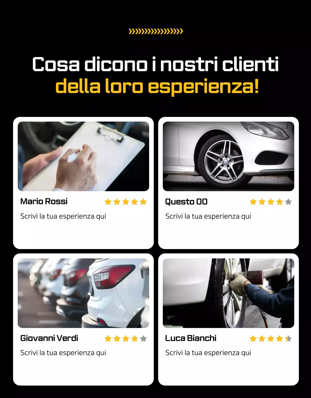 Pubblicità di un'auto moderna arancione