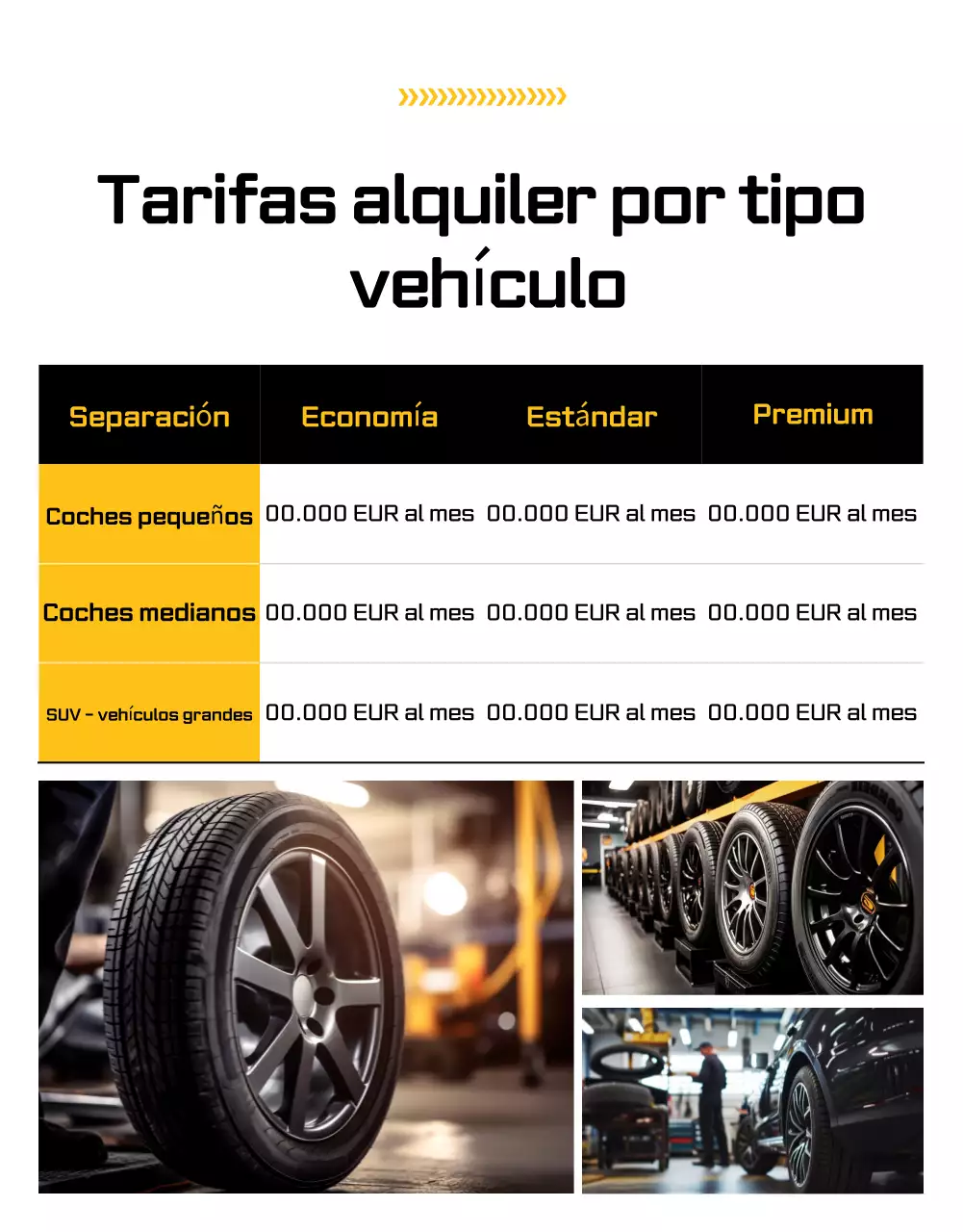 Anuncio de coche moderno de color naranja