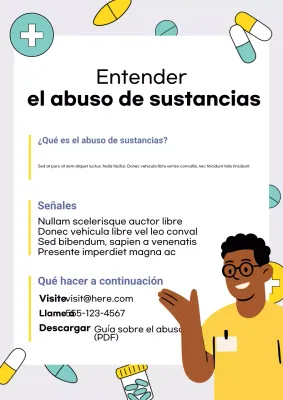 Póster amarillo de la Guía de Salud Moderna