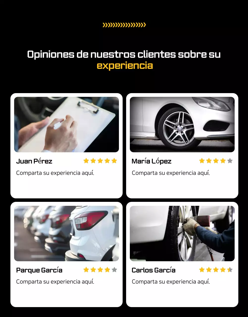 Anuncio de coche moderno de color naranja