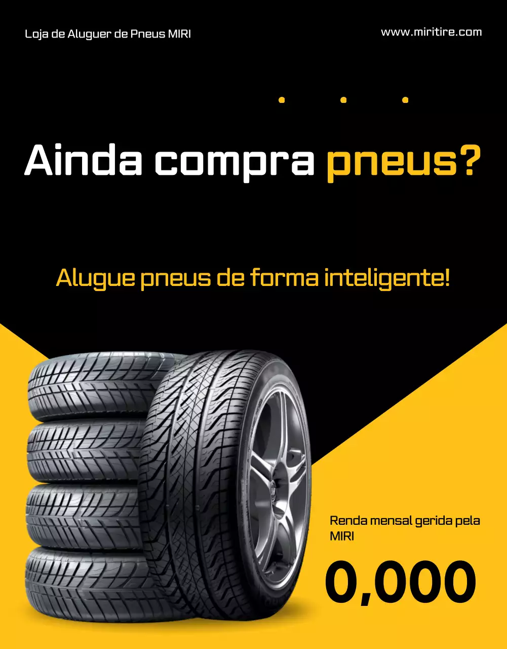 Anúncio de carro moderno laranja