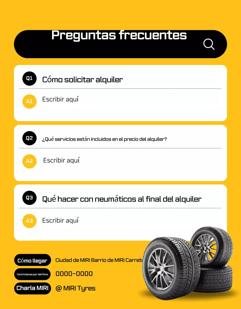 Anuncio de coche moderno de color naranja