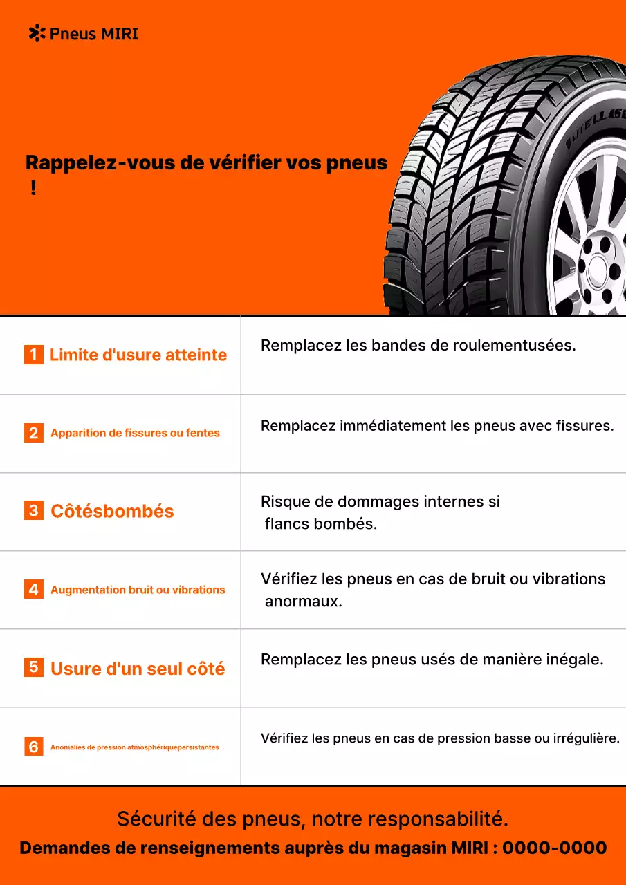 Guide de sécurité simple pour les véhicules orange