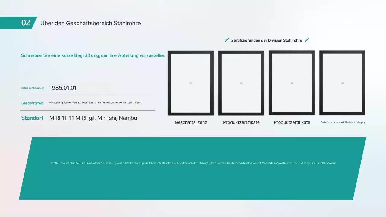 Produkteinführung der Mint Modern Car Pipe Technology