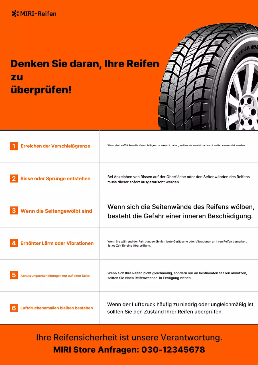 Orange Simple Fahrzeugsicherheitshandbuch