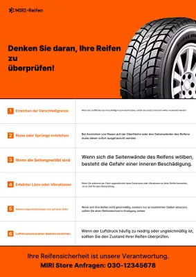 Orange Simple Fahrzeugsicherheitshandbuch