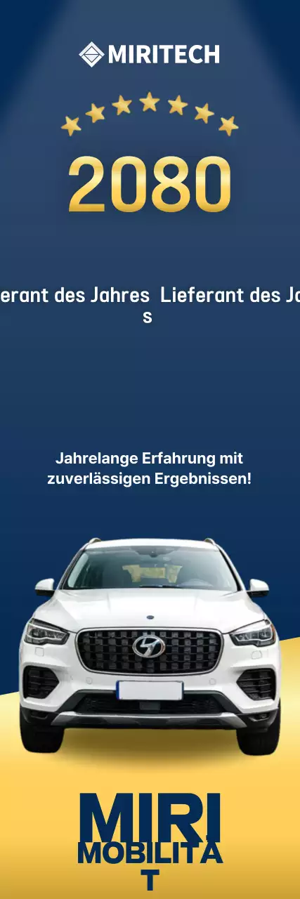 Blaue moderne Autowerbung