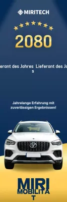 Blaue moderne Autowerbung