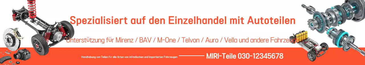 Orangefarbene Basis-Autowerbung