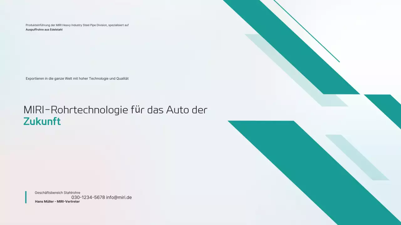 Produkteinführung der Mint Modern Car Pipe Technology