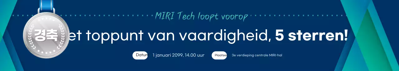Blue Modern Technology-evenement