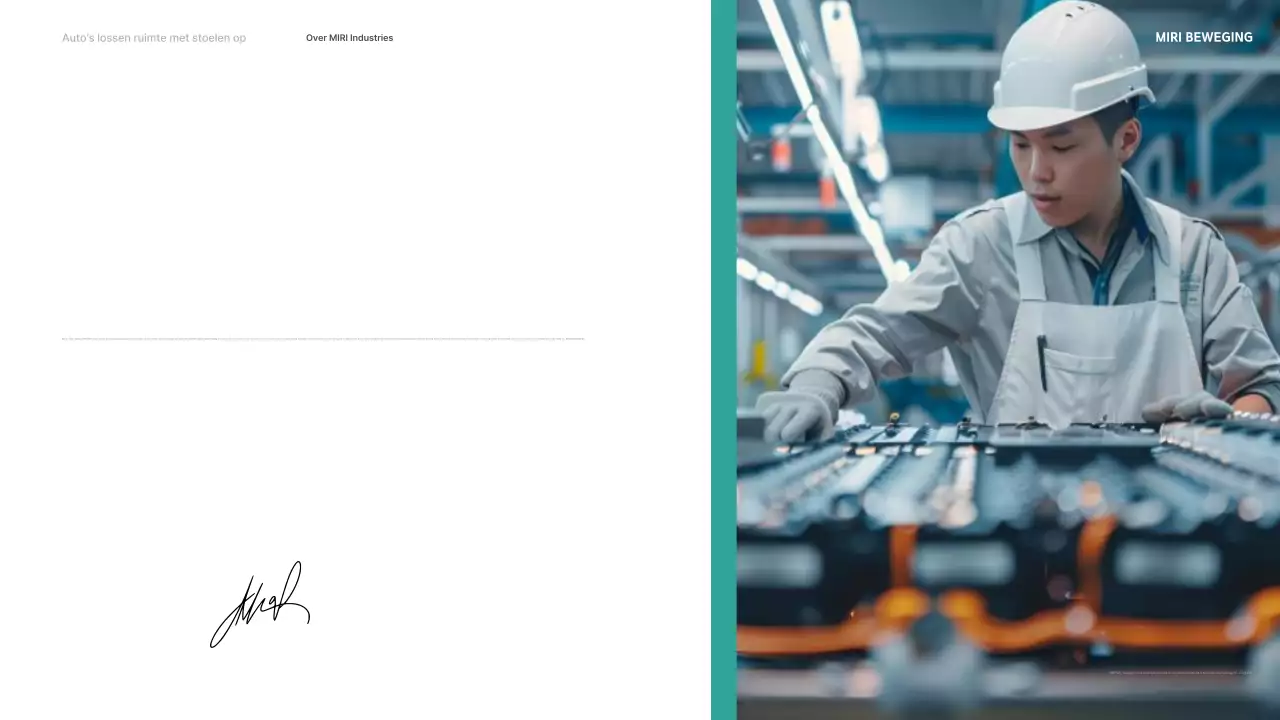 Groene moderne auto-advertentie