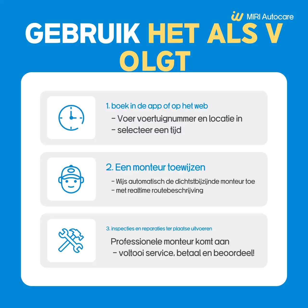 Advertentie voor Blue Simple Car Service