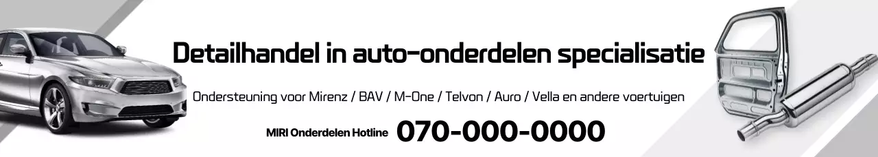 Grijze basis auto advertentie