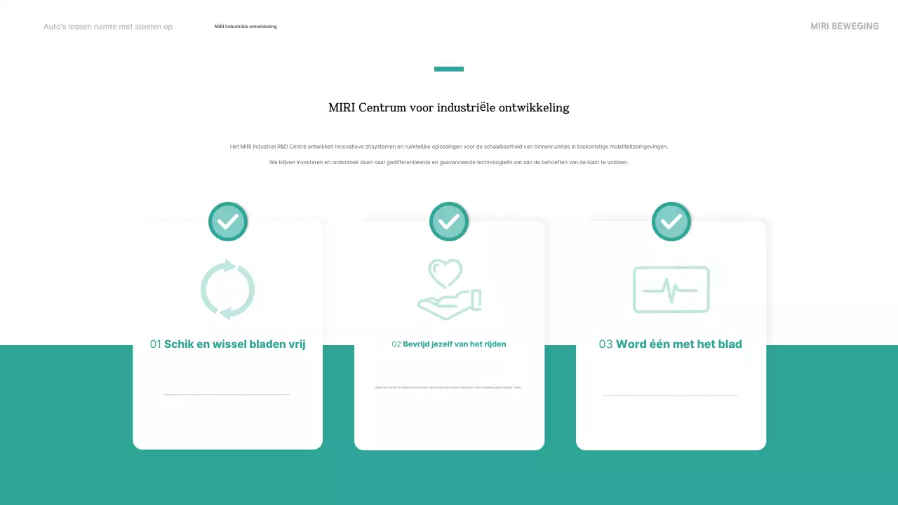 Groene moderne auto-advertentie