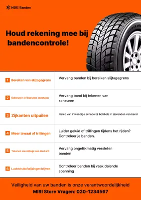 Oranje Eenvoudige Voertuigveiligheidsgids