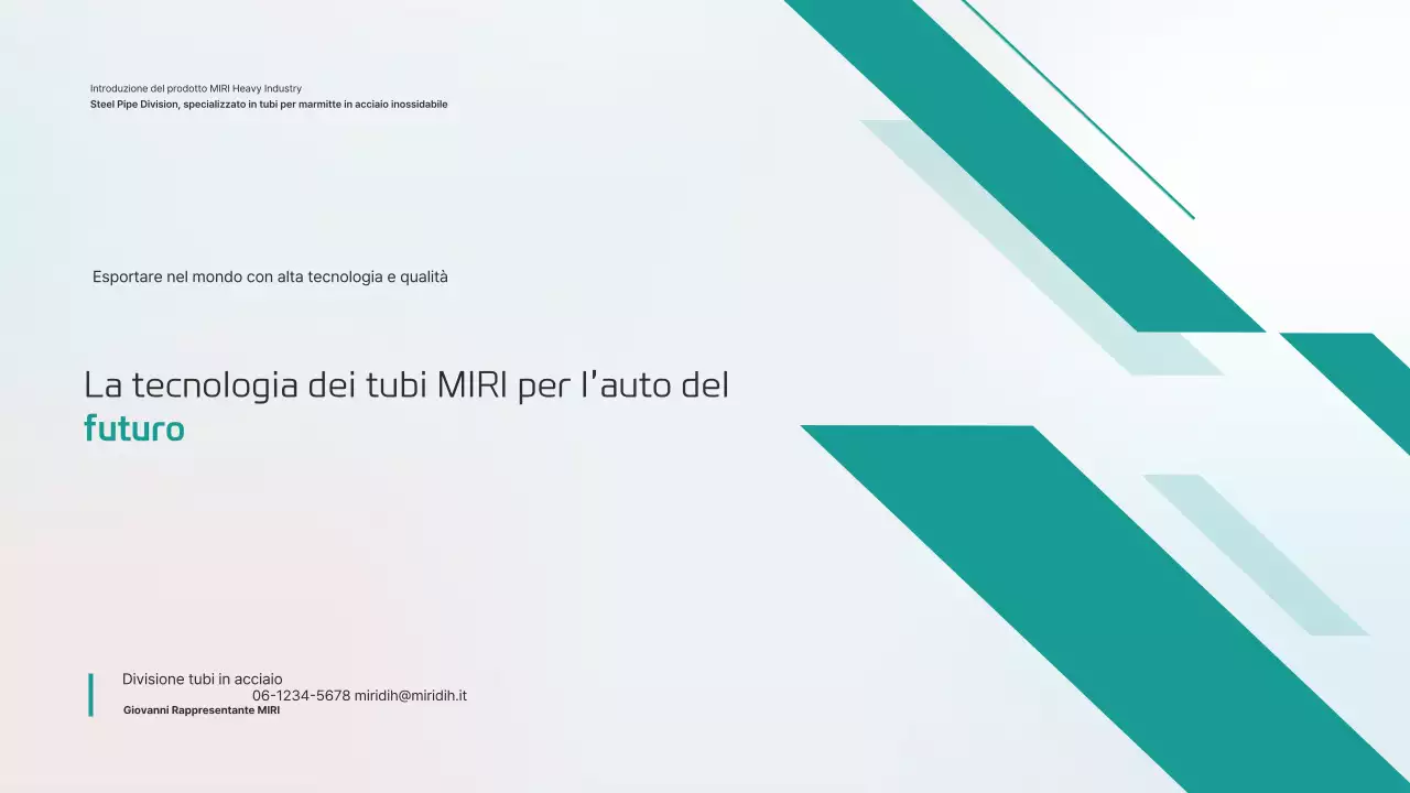 Introduzione al prodotto Mint Modern Car Pipe Technology