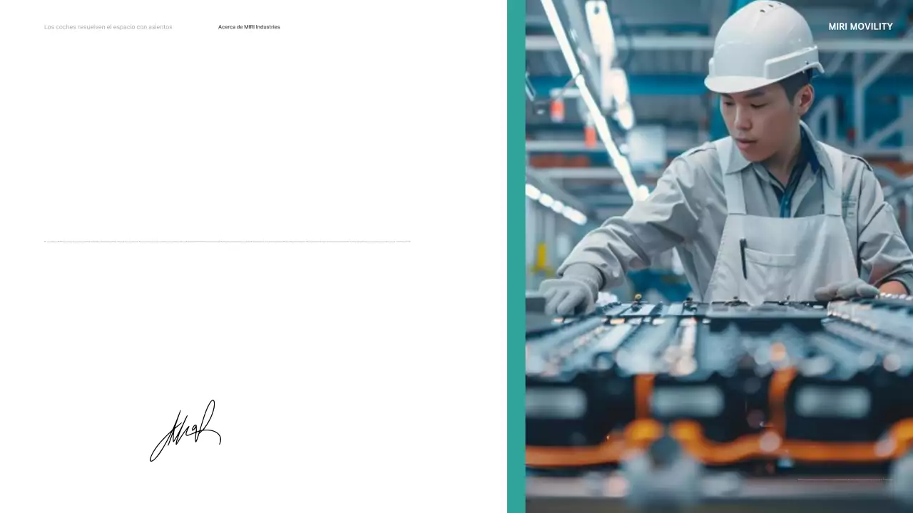 Anuncio de coche moderno y ecológico