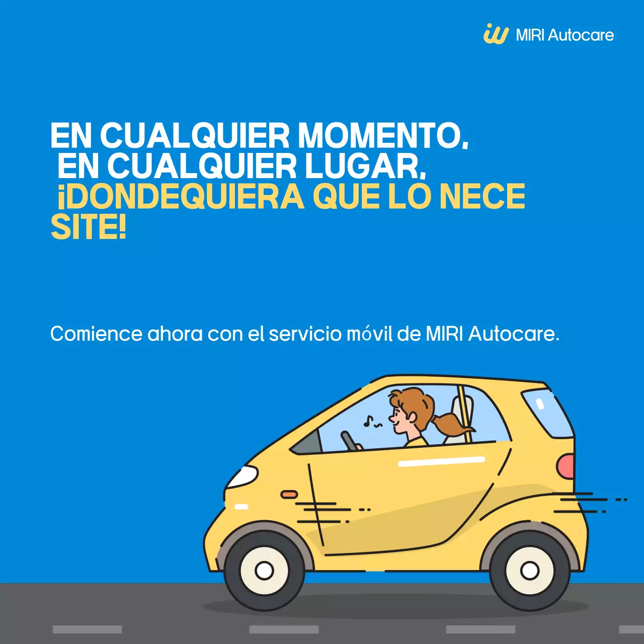 Anuncio de Blue Simple Car Service