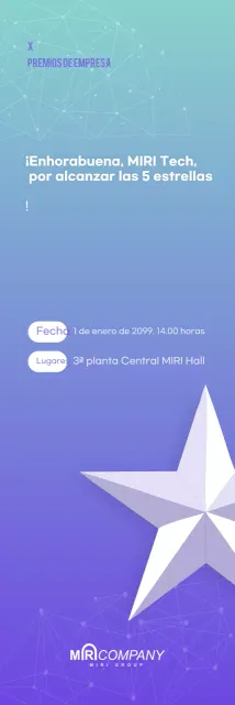 Evento corporativo moderno azul cielo