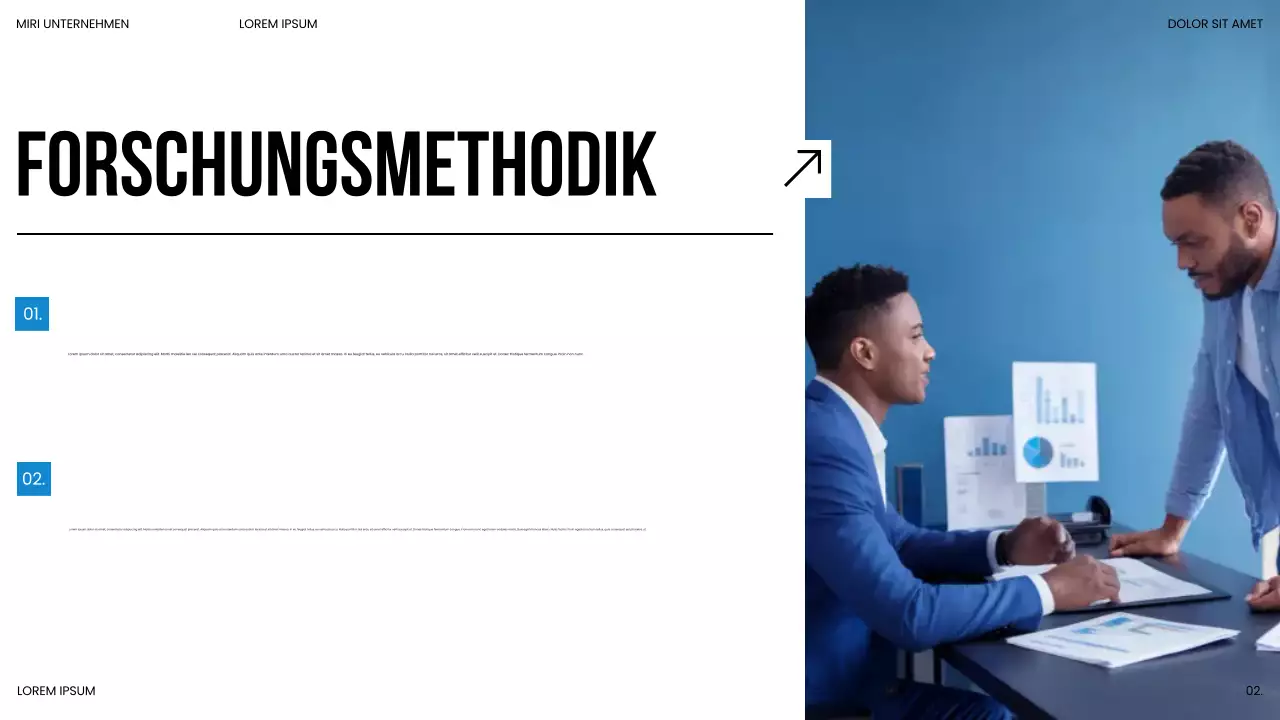 Präsentation des Blue Modern Market Trends Report