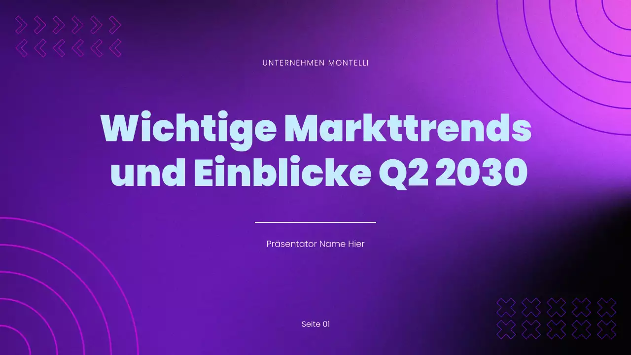 Präsentation des Markttrendberichts