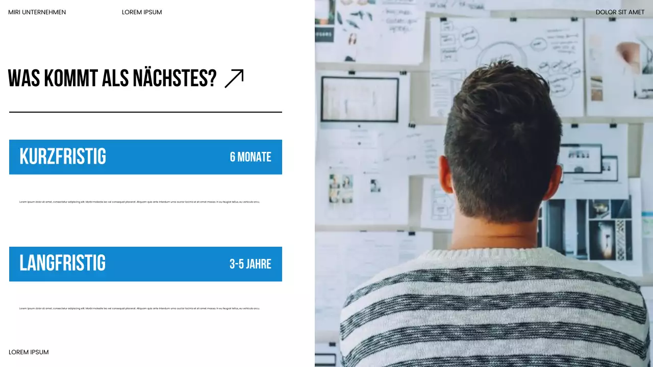 Präsentation des Blue Modern Market Trends Report