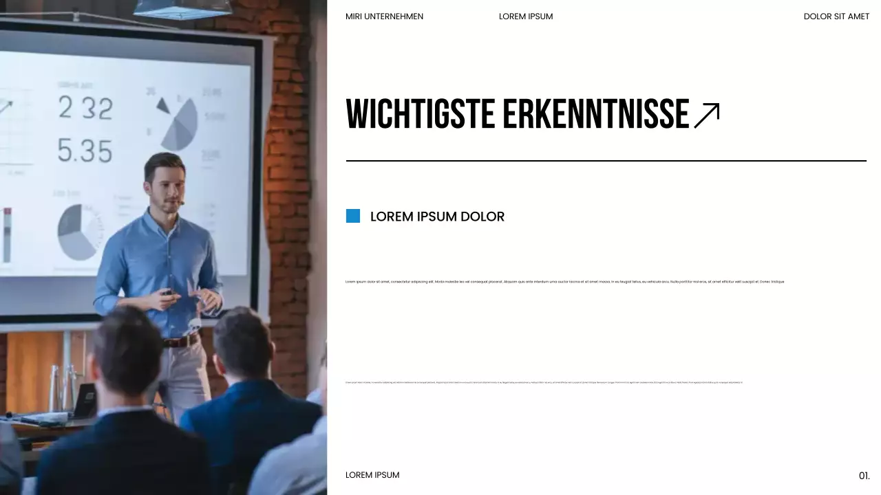 Präsentation des Blue Modern Market Trends Report