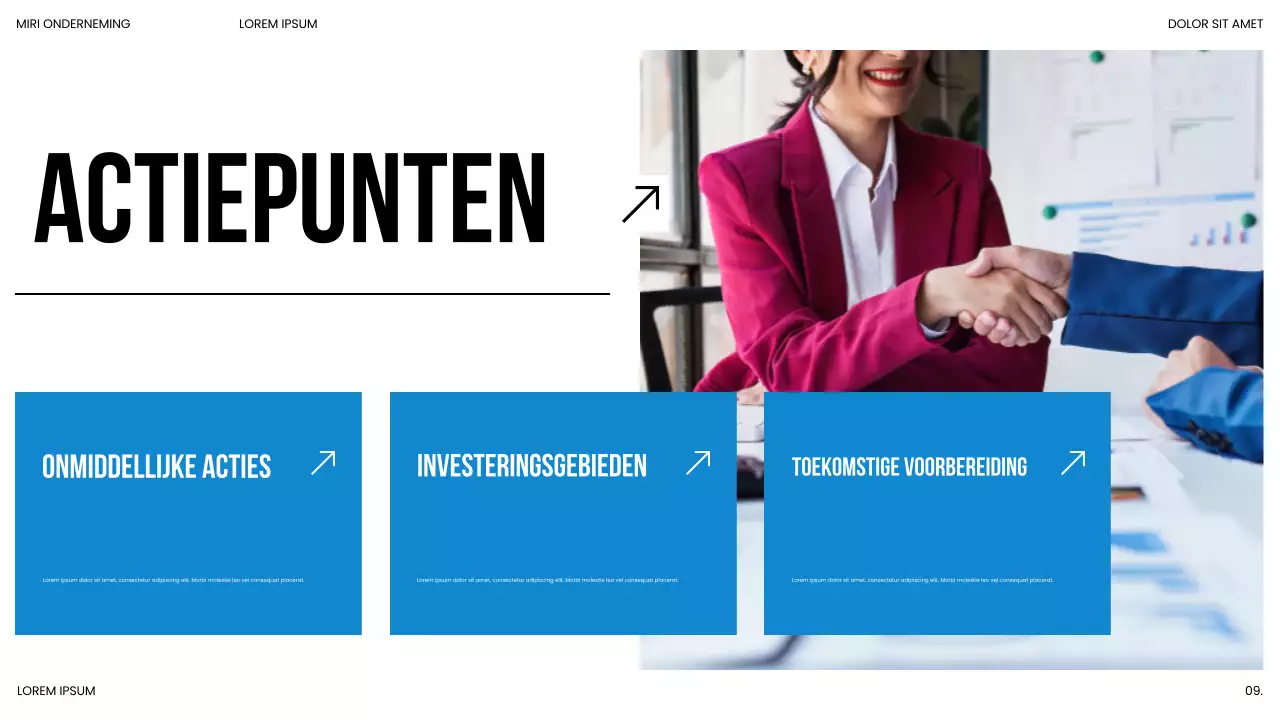 Presentatie van het Blue Modern Market Trends Report