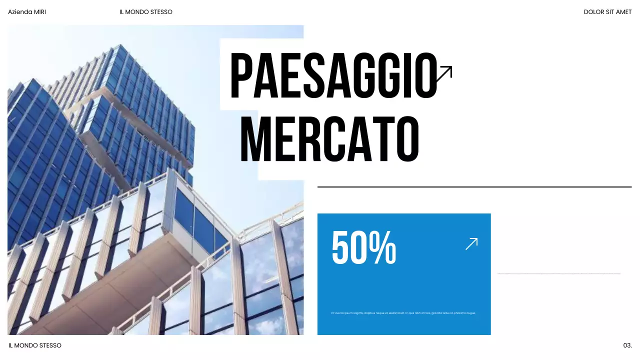 Presentazione del rapporto sulle tendenze del mercato moderno blu
