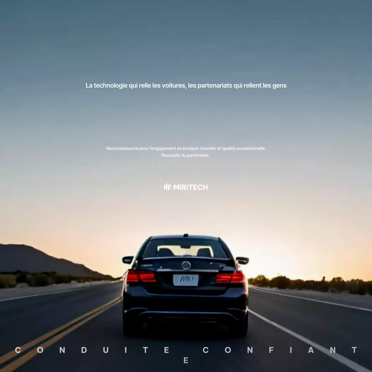 publicité pour une voiture noire moderne