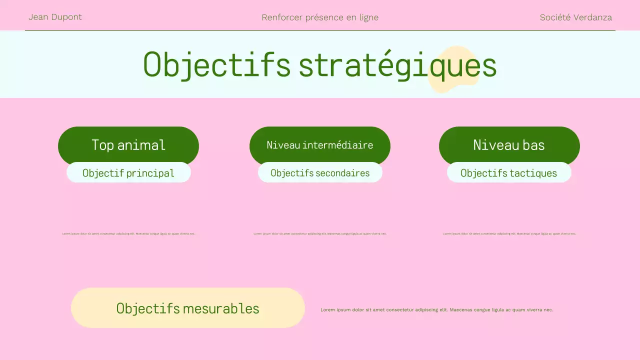 Présentation du marketing en ligne moderne et rose