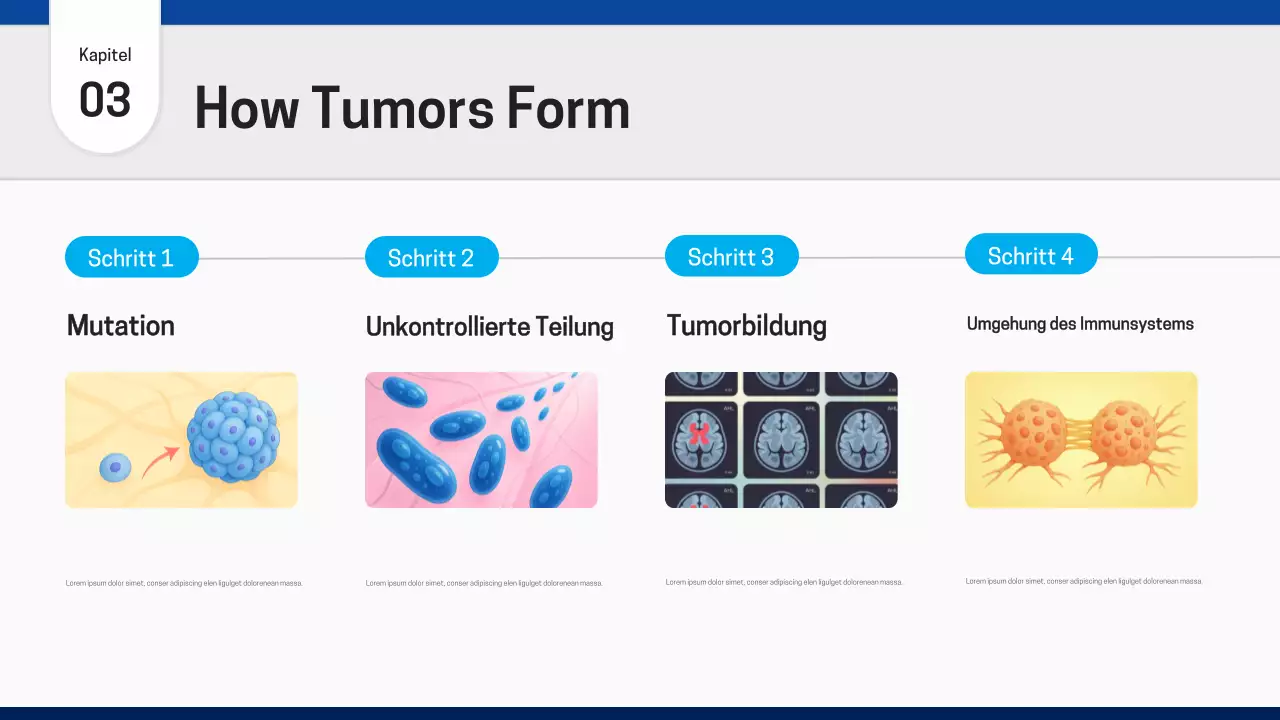 Blaue moderne Gesundheitspräsentation