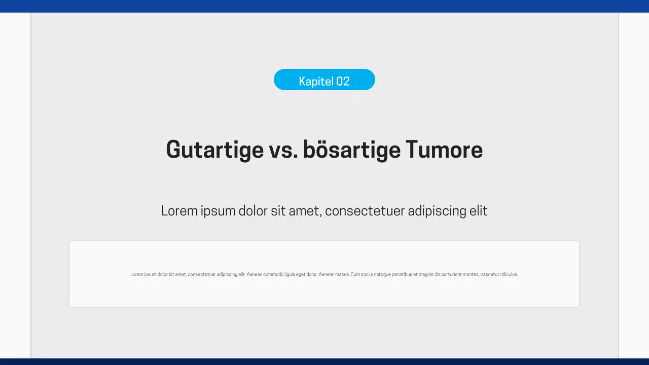 Blaue moderne Gesundheitspräsentation