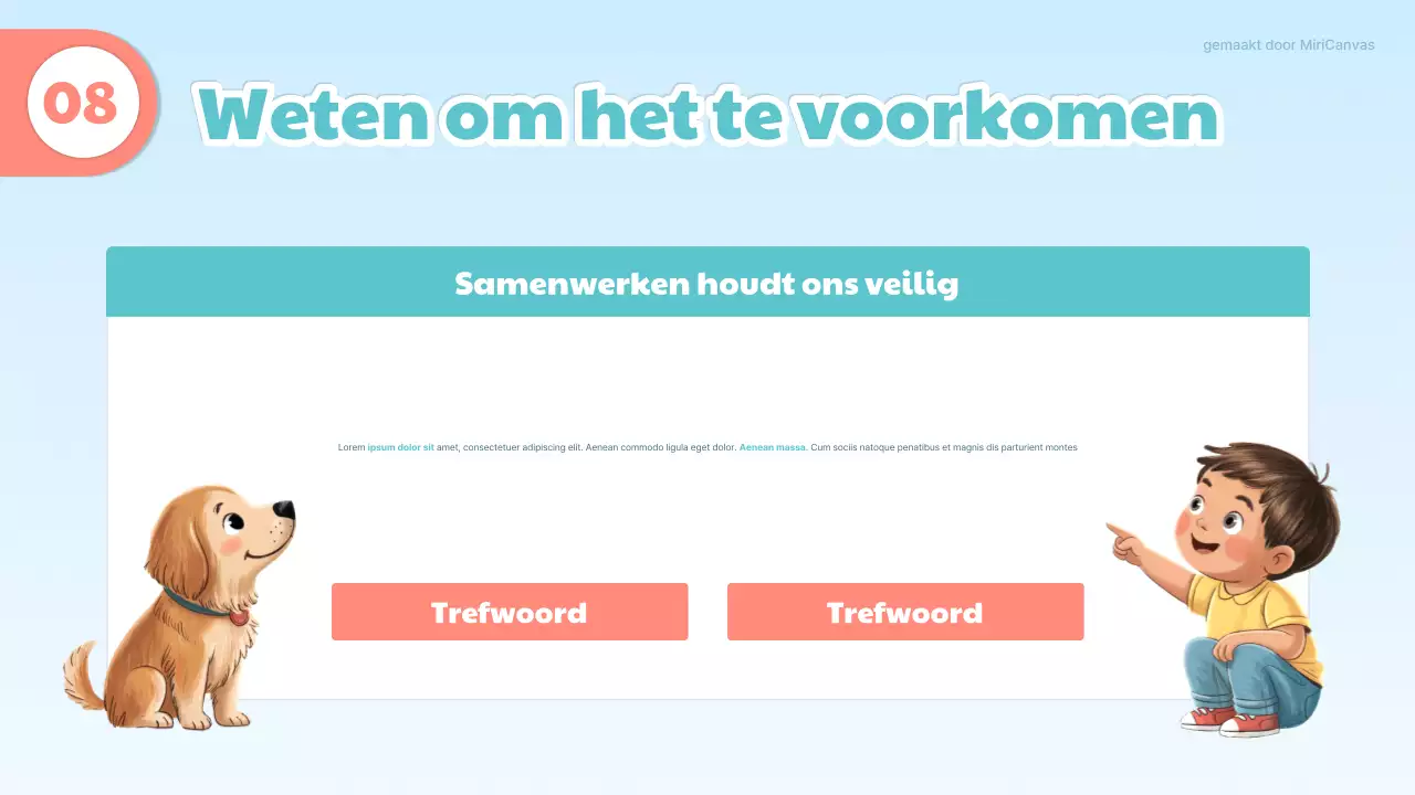 Blauwe en oranje schattige medische presentatie