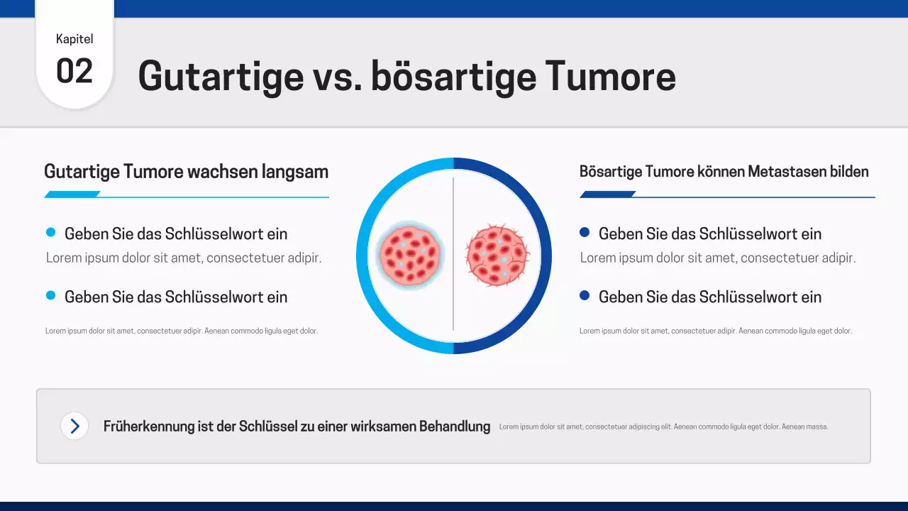 Blaue moderne Gesundheitspräsentation