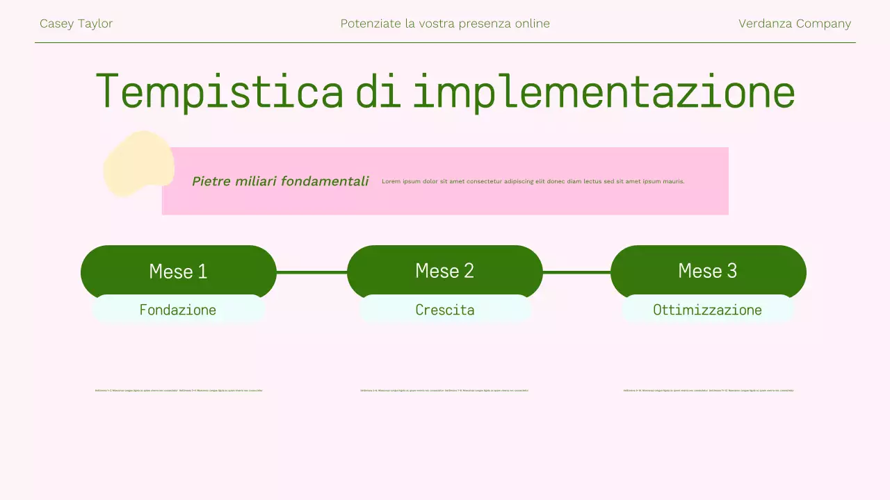 Presentazione di marketing online moderno rosa