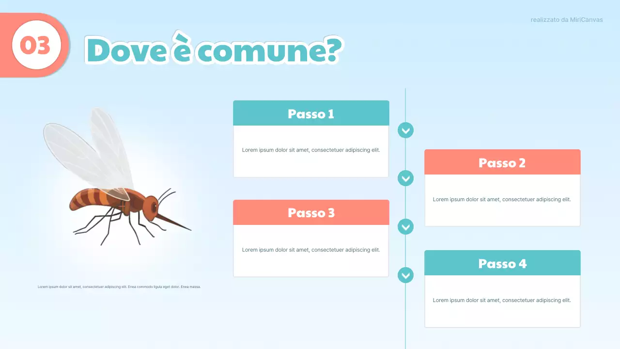 Presentazione medica carina blu e arancione