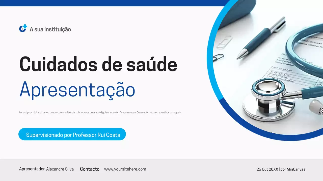 Apresentação Blue Modern Healthcare