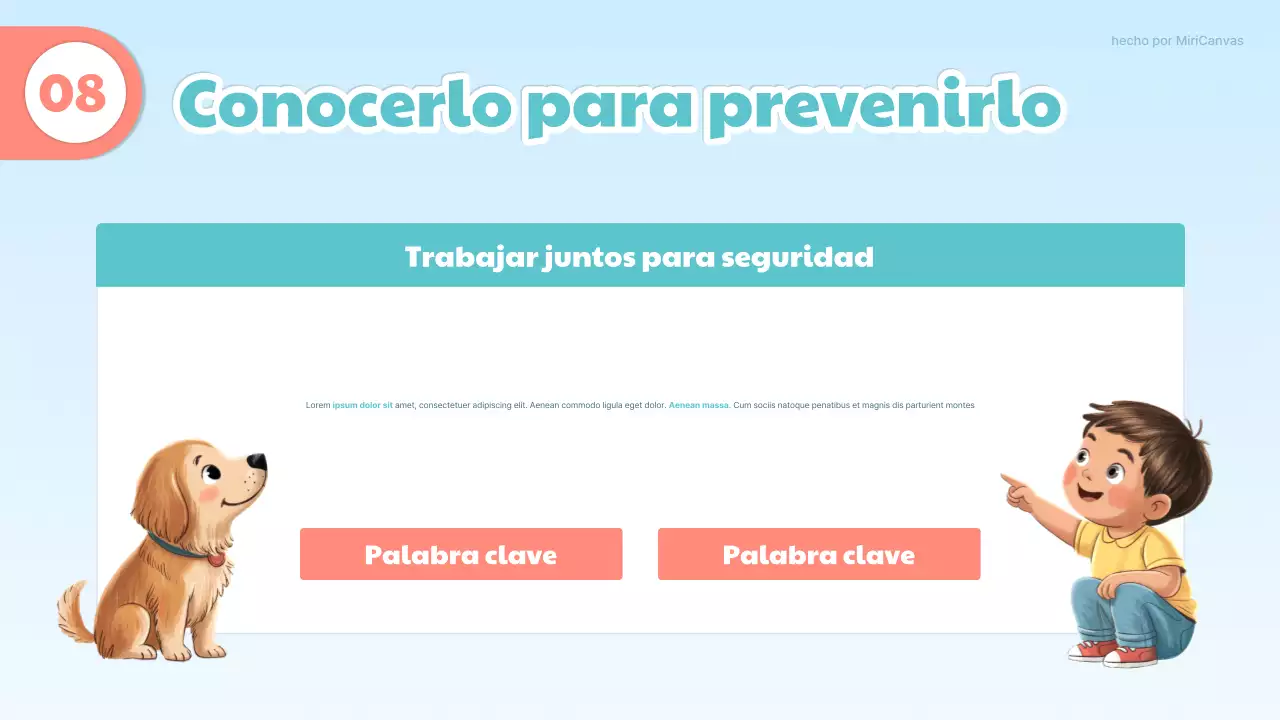 Linda presentación médica en azul y naranja