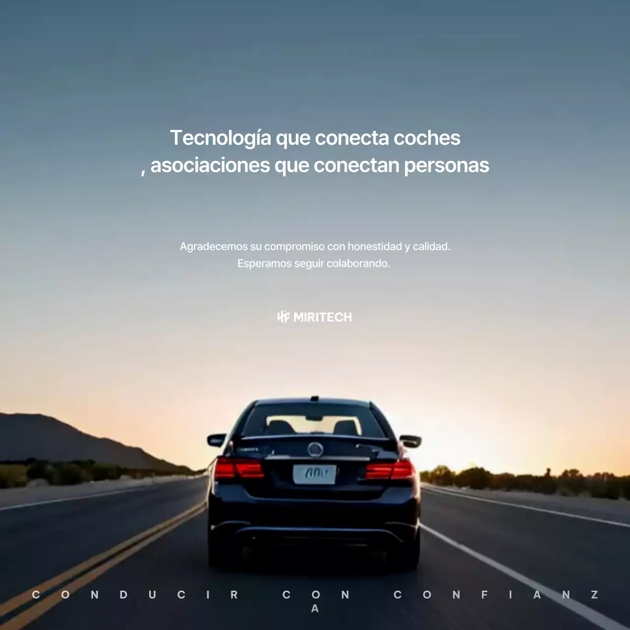 Anuncio de coche moderno negro