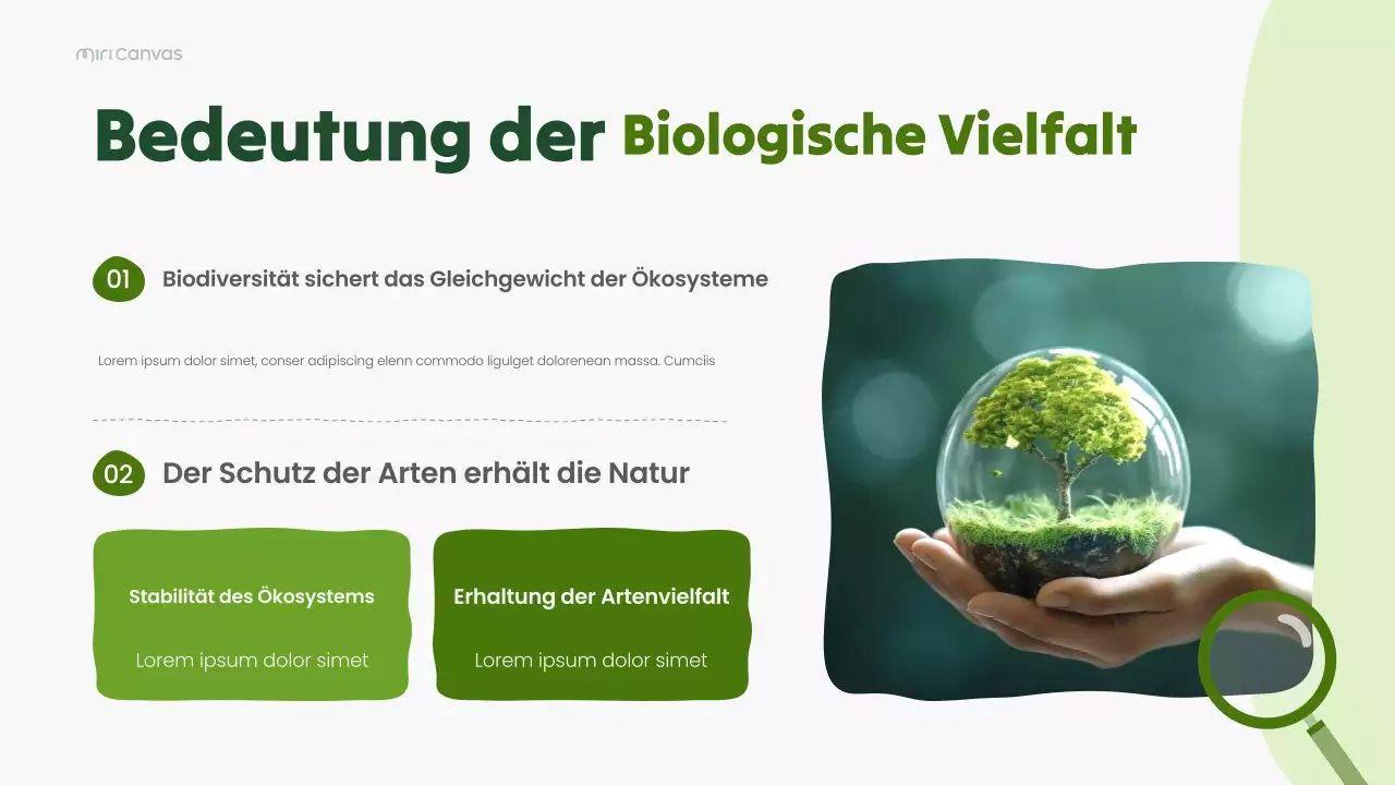 Grüne moderne Biologie-Wissenschaftsvorlesung Präsentation
