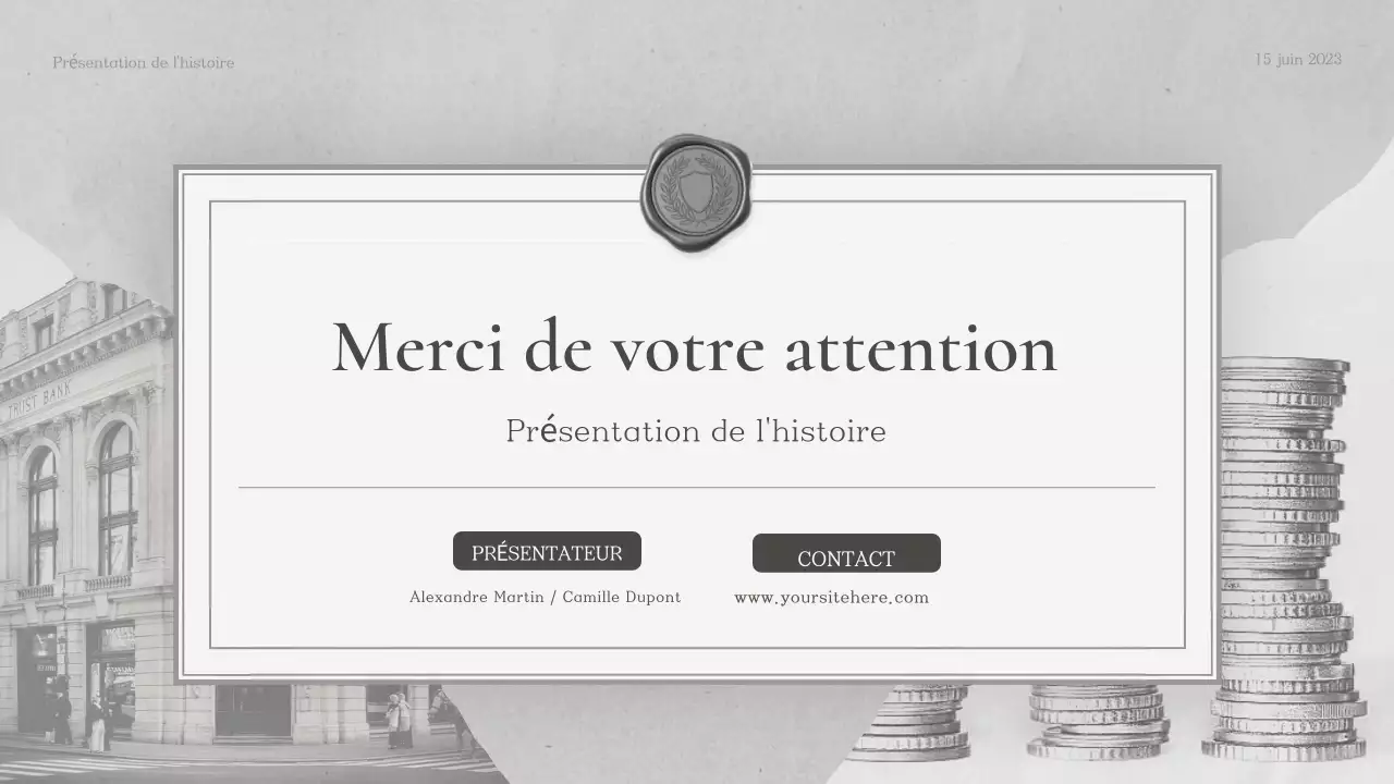 Présentation du cours d'histoire classique Grey