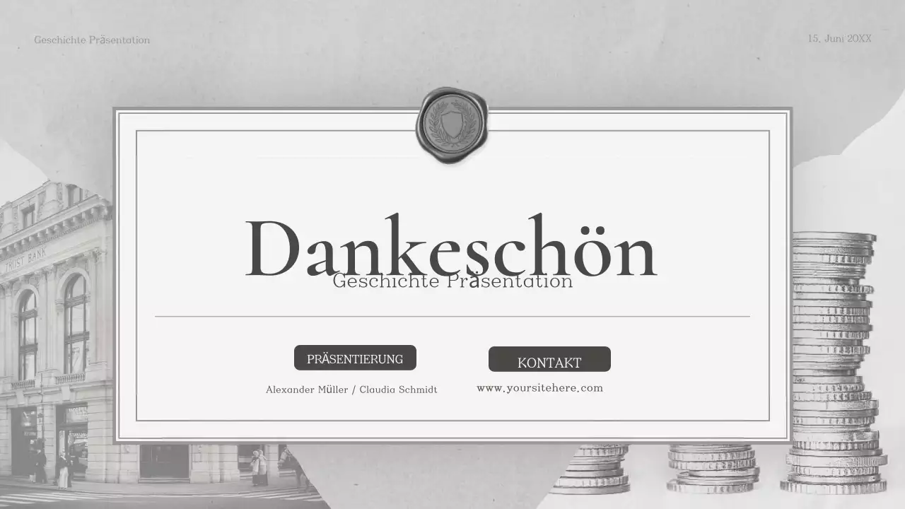 Präsentation im Geschichtsunterricht der Grauen Klassiker