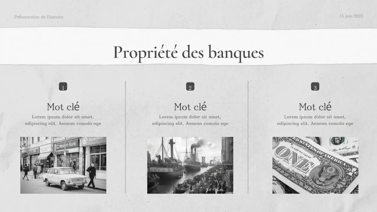 Présentation du cours d'histoire classique Grey